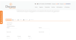 Desktop Screenshot of dreamsviagens.com.br