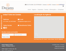 Tablet Screenshot of dreamsviagens.com.br